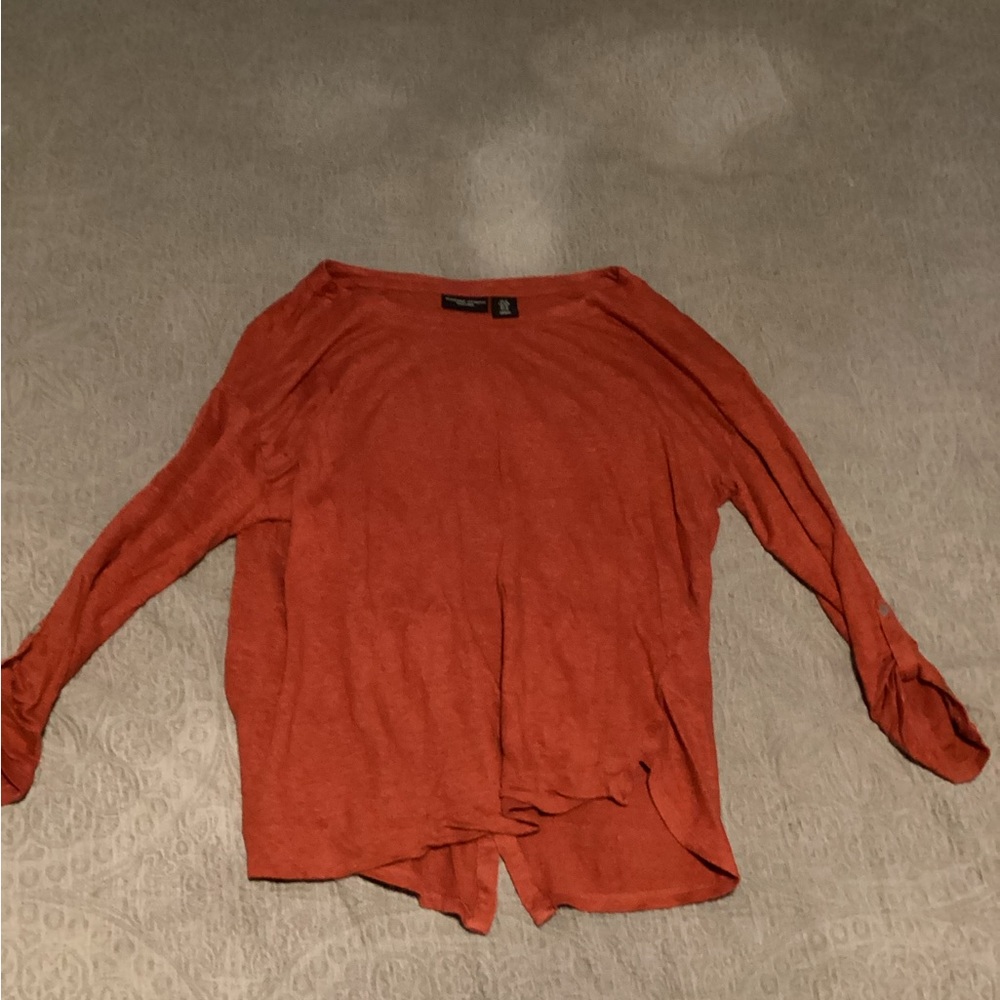 Burnt Orange Adrienne Vittadini Top
